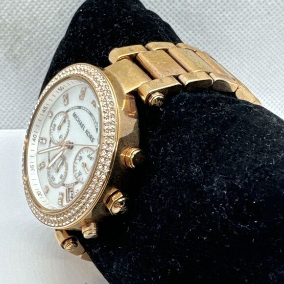 Michael Kors Parker MK5491 Women's Gold Stainless Steel Analog Dial Watch JNA588 - Picture 2 of 11